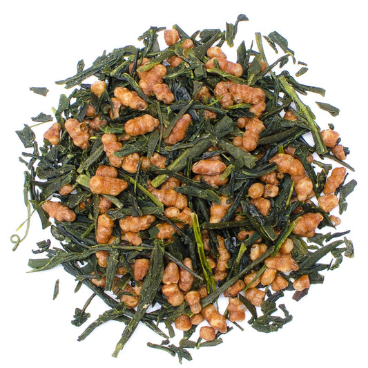 Pirított rizzsel kevert japán zöldtea