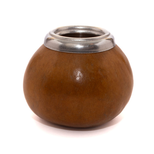 Világosbarna Mate tök fémgyűrűvel